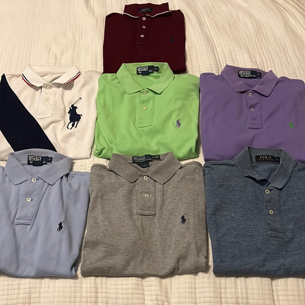 Polo Ralph Lauren Custom Fit Short Sleeve Shirts, Size Small